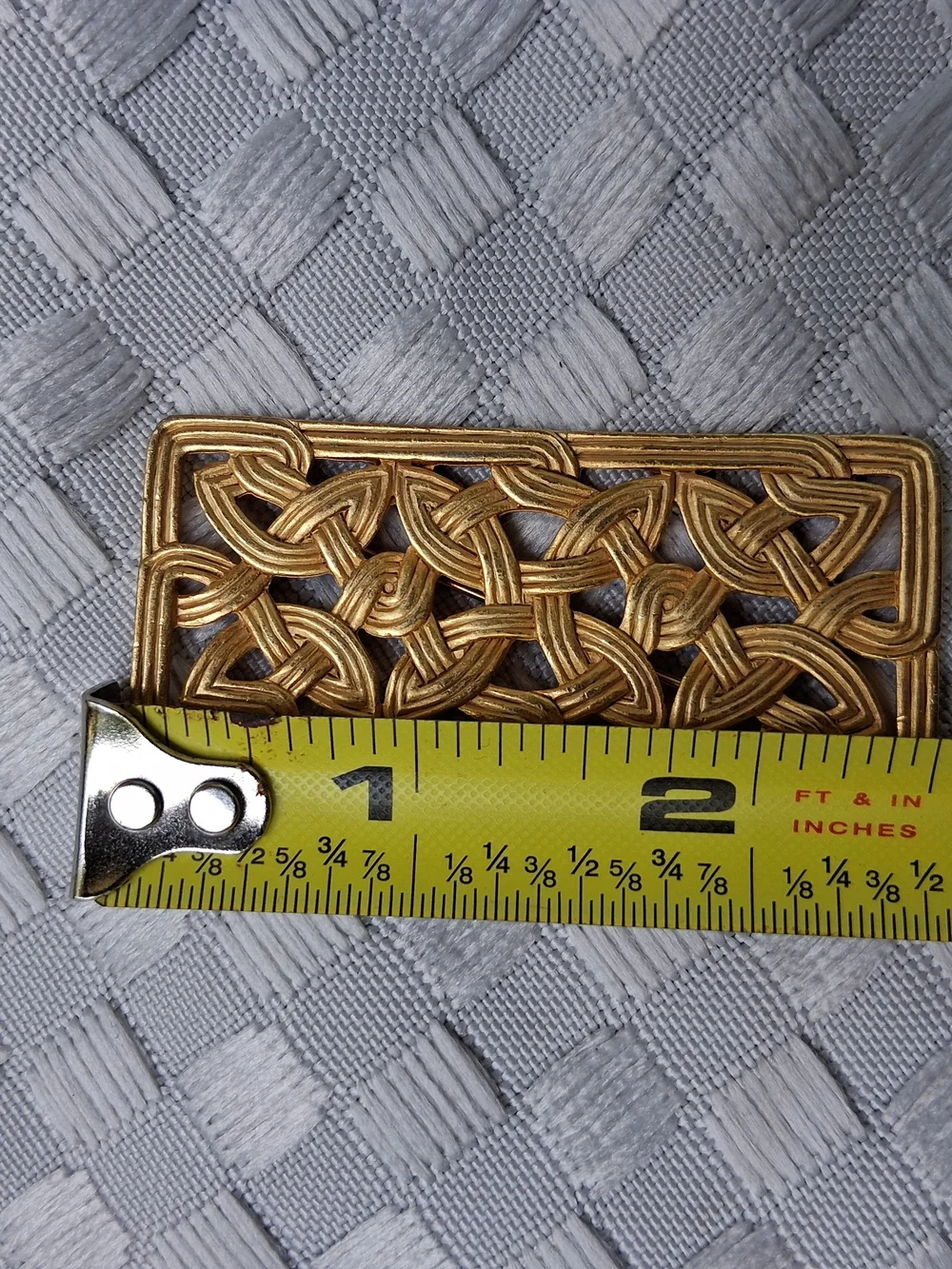 JJ@1988 VTG Gold Celtic Brooch Barrette - Women Accessories